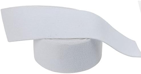 Cotowin 1.5-inch White Plush Elastic,Soft Comfortable Sewing Elastic - 3 Yards