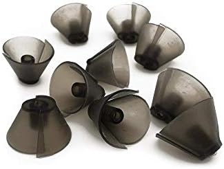 GN Resound Sure Fit Hearing Aid Standard Receiver Tulip Domes Dark Gray Split Ear Rub Piece Comfortable BTE Hearing Amplifier PSAP Kit Ear Tips Invisible, Perfect for Open Air (Open fit) (10 pcs)