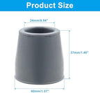 Bonsicoky Rubber Cane Tips 1 Inch