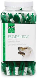Top Performance ProDental Dual-End Toothbrushes — Convenient Toothbrushes for Cleaning Pets' Teeth, 50-Pack