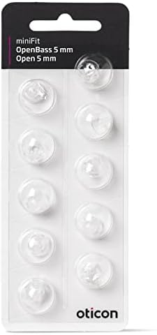 New - Oticon Open Bass miniFit Domes - 5mm, 10 Count
