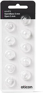 New - Oticon Open Bass miniFit Domes - 5mm, 10 Count