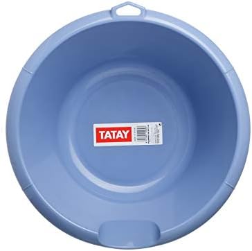 TATAY Round Washbasin, 6 L, Blue, One Size