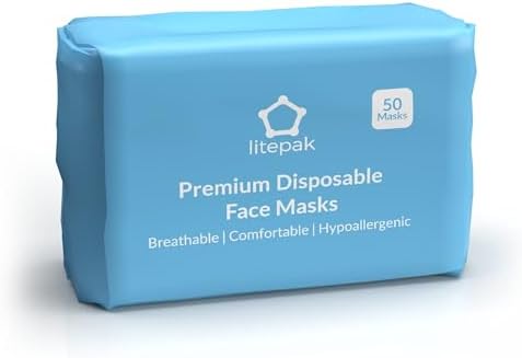 2,000pcs Disposable Face Masks- 3 Ply Breathable Mask For Adults - Blue (40 Packs of 50)
