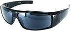 Classic Wrap Around Designer Reading Sunglasses for Men & Women, 3.00, Black