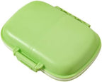 Travel Medicine Box with Compartments-Medicine Pill Organizer, Pill Dispenser for Daily Use, Compact Pills Case for Travel(Green)