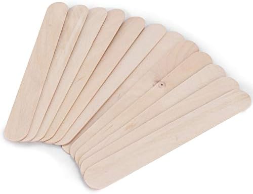 50Pcs Disposable Wooden Epilation Depilatory Wax Applicator Stick Spatula Hair Removal Tool, Apply Wax Evenly, Remove Hair Fast, Environmental Friendly Materials, 15cm Long Wax