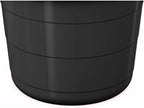 (Black) Flexible 17-Gallon Plastic Storage Tub with Rope Handles, Multi-Purpose Utility Bucket (1)