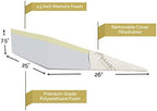 7.5 Inch Bed Wedge Pillow for Acid Reflux or Sleeping | 1.5 Inch Memory Foam Top with Stay Cool Cover | Incline Leg Elevation Pillows | Ideal for Gerd, Heartburn, and Snoring (25" Wx26 Lx7.5 H)