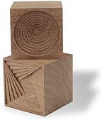 2PCS Essential Oil Diffuser,Wooden Natural Aromatherapy Square Diffuser for Car Office Bedroom