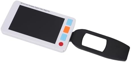 Dpofirs Reading Magnifier with 5 Inch Screen | 3-48x Zoom, Video Recording & Freeze Function for Newspapers