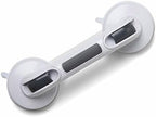 Medline Bath Safety Suction Cup Assist Bar, 12 Inch - Secure Grip, Easy Installation, Ideal for Medical Patients, Hospitals, Nursing Homes, White