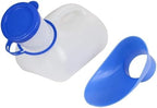 Unisex Potty Urinal for Car, Portable Urinal for Men and Women, Bedpans Pee Bottle with a Lid and Funnel, Mobile Toilet Urinal for Car, Old Man, Child and Patient for Hospital Camping Outdoor Travel