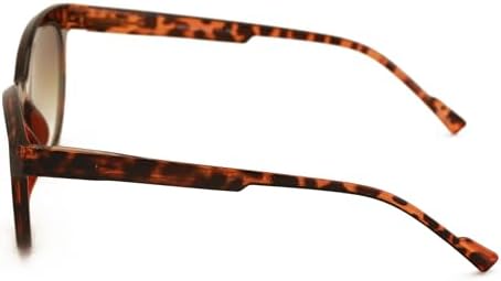 V.W.E. Women Round Progressive Bifocal Reading Sunglasses - No Line or Bubble - Zero Power on Top Reader