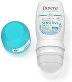 lavera Deo Roll-On Basis sensitiv Natural & Sensitive NATURAL & SENSITIVE 48h - vegan - natural cosmetics - organic aloe vera & natural minerals - without aluminum - 48h protection - 1.7 Fl Oz