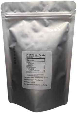 Heather Flowers - Dried Calluna vulgaris Loose Tea from 100% Nature (1 oz)