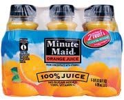 Minute Maid Juices To Go 100% Orange Juice, 6pk(Case of 2)