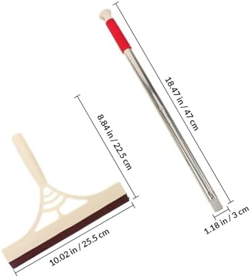 Abaodam Multifunction Window Squeegee and Glass Cleaner, Dry and Wet Use, Khaki Color, – Door and Car Window Wiper for Home, Bathroom, and Mirror Cleaning
