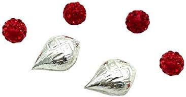 Samyuktha 925 Pure Silver Nariyal (Coconut) for Pooja and Gift Purpose - Set of 2, 1 Gram per Piece