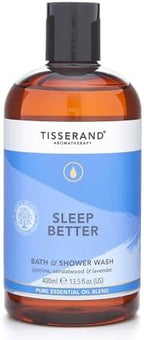 Tisserand Aromatherapy | Sleep Better | Lavender Bath & Shower Wash With Jasmine & Sandalwood | 100% Pure Essential Oil Blend | 400ml