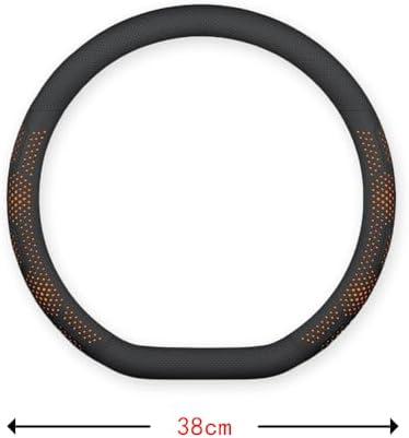 Car Steering Wheel Cover for Jeep Gladiator 2019–2025 2026 JT,Breathable Perforated Auto Steering Wheel Protector, Non-Slip Sporty Grip,Comfortable Sweat-Proof Vehicle Interior Trim,D-C