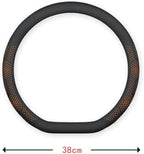 Car Steering Wheel Cover for Jeep Gladiator 2019–2025 2026 JT,Breathable Perforated Auto Steering Wheel Protector, Non-Slip Sporty Grip,Comfortable Sweat-Proof Vehicle Interior Trim,D-C