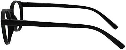 OPULIZE ZEN Reading Glasses and Reading SunGlasses for Women Men,Cool Round, Black,Light Brown,Dark Brown,Clear Crystal +2 (Pack of 4)
