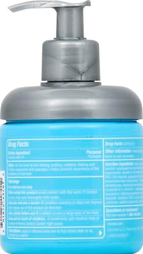 CeraVe Moisturizing Cream for Psoriasis Treatment, With Salicylic Acid for Dry Skin Itch Relief & Urea for Moisturizing, Fragrance Free & Allergy Tested, 8 Oz
