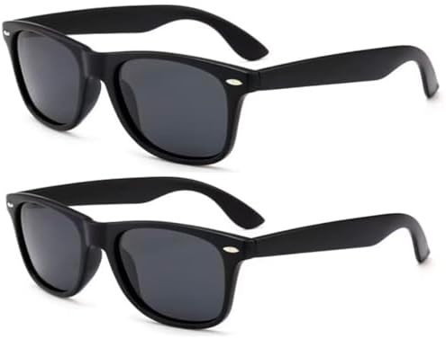 2 PACK Lunisk Correction Glasses, Vision Correction Astigmatism Glasses for vision improvement Unisex-(BLACK-MAU32)