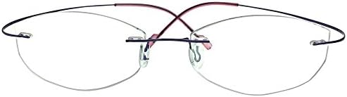 Stylish Rimless Reading Glasses Womens Ladies Red Purple Color Readers
