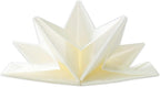 Star Shaped Origami Dinner Napkins in White (Disposable) - 12 Pack, 23" x 15", 3-Ply Paper - Style Name: Pop Gaze
