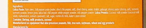 Prima Taste Laksa Noodle Sauce Kit, Singapore Spicy Coconut Soup, Ready-to-Cook, 6.6 oz, Serves 3-4