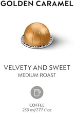 Nespresso Capsules Vertuo, Golden Caramel, Medium Roast Coffee, 30 Count Coffee Pods, Brews 7.8oz.