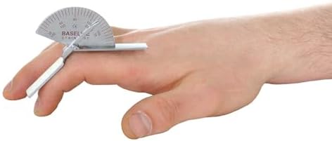 Baseline 12-1015 Finger Goniometer, Metal, Small, 3.5"