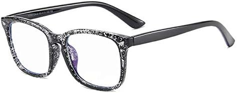 MAXJULI Blue Light Blocking Glasses,Computer Reading/Gaming/TV/Phones Glasses for Women Men(Transparent Black)