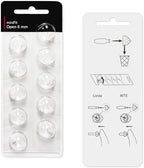 Open 6mm-Hearing Aid Domes for Oticon Minifit, Oticon Hearing Aid Supplies, Replacements Parts Accessories Universal Oticon Domes for Hearing Aids Cleaning Kits (30 Pcs)
