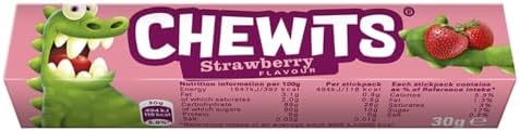 Chewits Strawberry, 40 Count