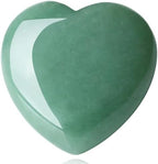 MAIBAOTA 60 mm Green Aventurine Crystal Large Heart Love Stone Healing Crystals Heart Stone for Women Natural Reiki Gemstone Polished Heart Shaped Rocks Meditation