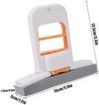 Mini Foldable Desktop Mop with 3 Sponge Strips, Portable Self-Squeeze Cleaning Tool Wet & Dry Use Small Spaces Short Hand Mop for Kitchen Counter Countertops Bathroom Glass & Car Interior