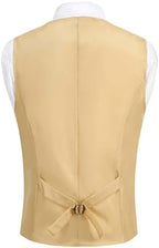 GRAJTCIN Mens Sequin Vest V-Neck Prom Vest Jacket Shiny Party Dress Suit Waistcoat Bowtie Set