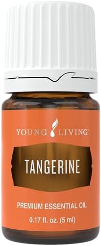 Young Living Tangerine Essential Oil, 5 ml, 100% Pure Citrus Reticulata, Sweet, Citrus Aroma for Diffusing, Digestive and Immune Support, Uplifting Scent for Children and Adults