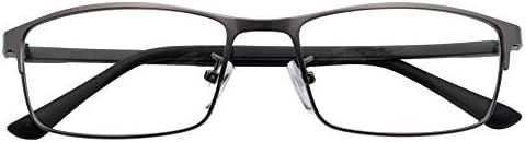 Full Frame Photochromic Reading Glasses Readers Black Metallic Color Frames
