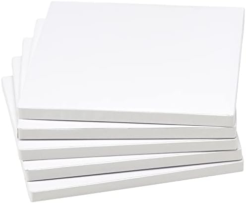 DecoPac Square Cake Drum, Foil Covered Cake Drum, Sturdy Half Inch Thick, Pack of 5, White - 8 Inch