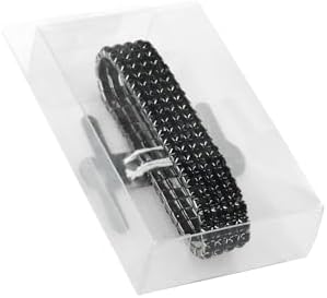 Homeford Corsage Wristlet with Rhinestone Band, 1/2-Inch (Black)