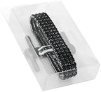 Homeford Corsage Wristlet with Rhinestone Band, 1/2-Inch (Black)