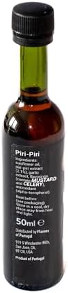 Piri Piri Sauce - 1.7 fl oz (50ml) - Authentic Portuguese Recipe - Perfect for Grilling, Cooking & Marinades - Bold Spicy Flavor