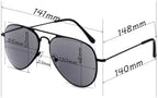 Sun Full Lens Reading Glasses Readers Sunglasses Classic Outdoor Aviator Sports Steel Stainless Black Frame Temple Unisex