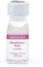 LorAnn Oils Super Strength Flavoring - Used For Candy Making, Flavoring, Baking, Hard Candy, & Flavor Oils - Bold, Natural Flavors 4X Stronger Than Extracts - Strawberry-Kiwi, Pack of 2, 0.125 fl oz