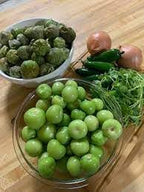 Fresh Tomatillos, Locally Grown, 2 Pounds, For Salsa Verde and Cooking
