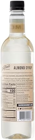 DaVinci Gourmet Naturals Almond Syrup, 25.4 Fluid Ounces (Pack of 1)